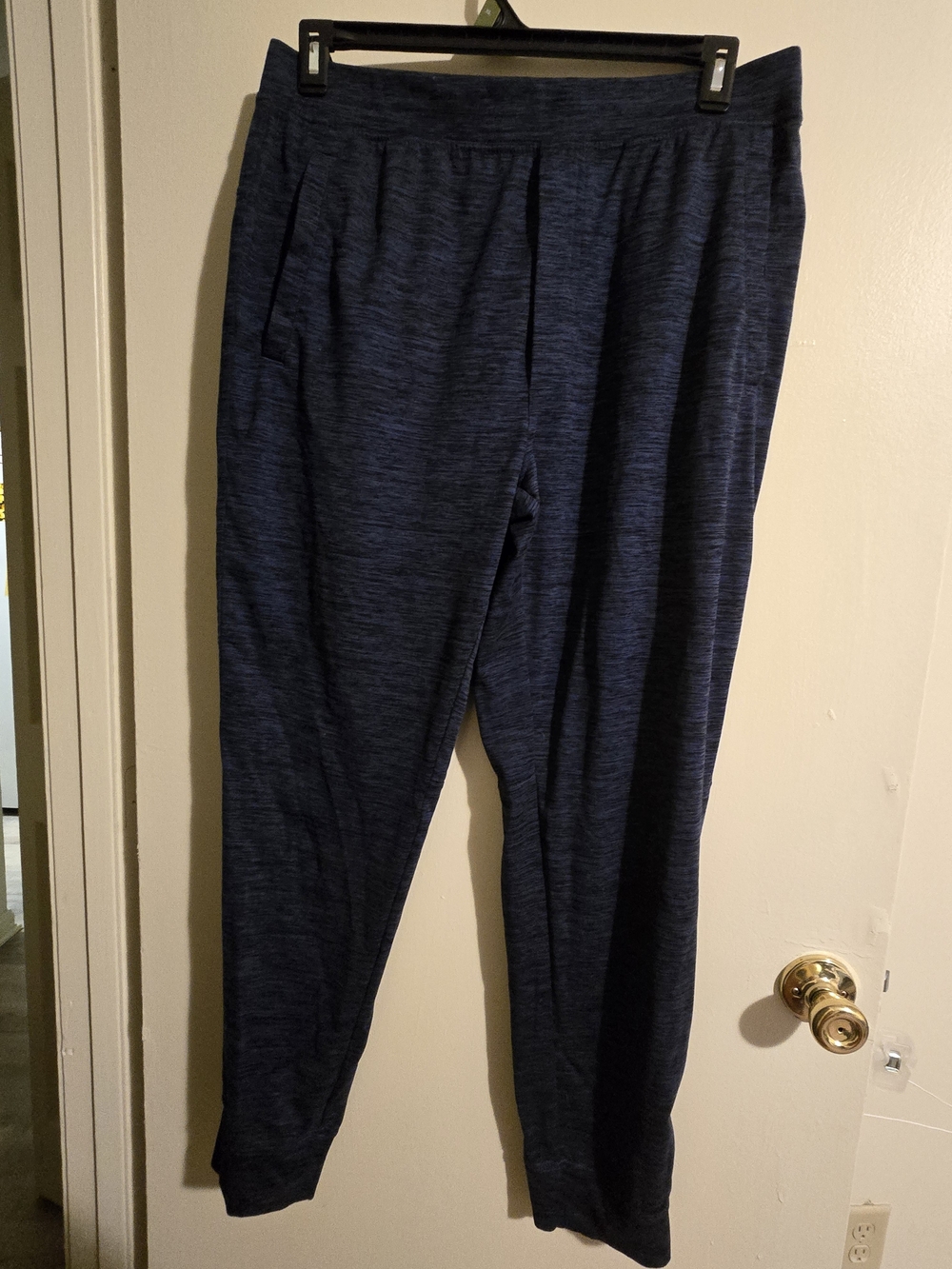 GAIAM Men's Dark Navy Heather Jogger Sweatpants